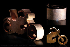 Wasserstrahlschneiden: Kupfer, 18mm